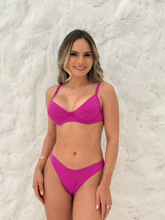 Underwire Balconette Bikini Purple – Lara