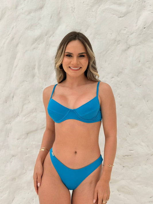 Underwire Balconette Bikini Blue – Lara