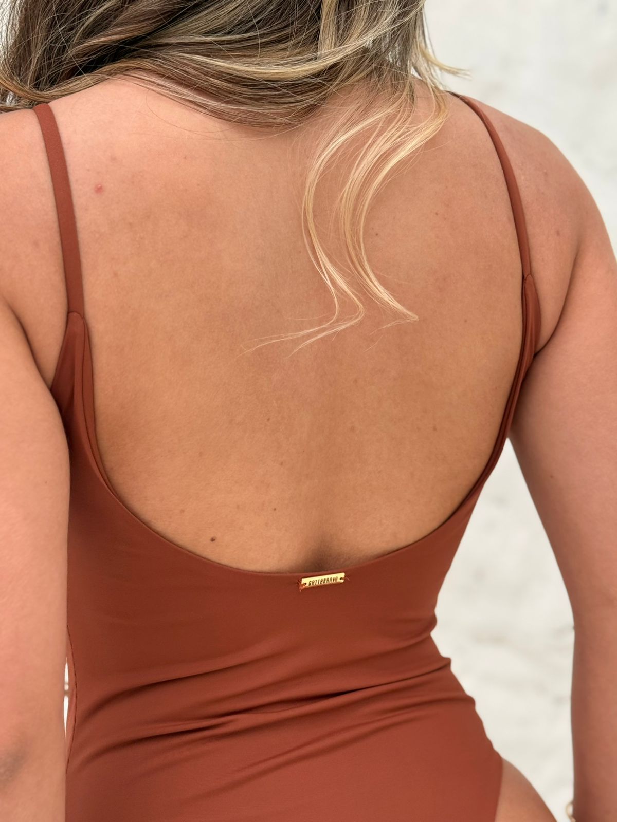 Essential Scoop One-Piece Swimsuit Terracota – Lia